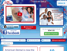 Tablet Screenshot of americandental.com